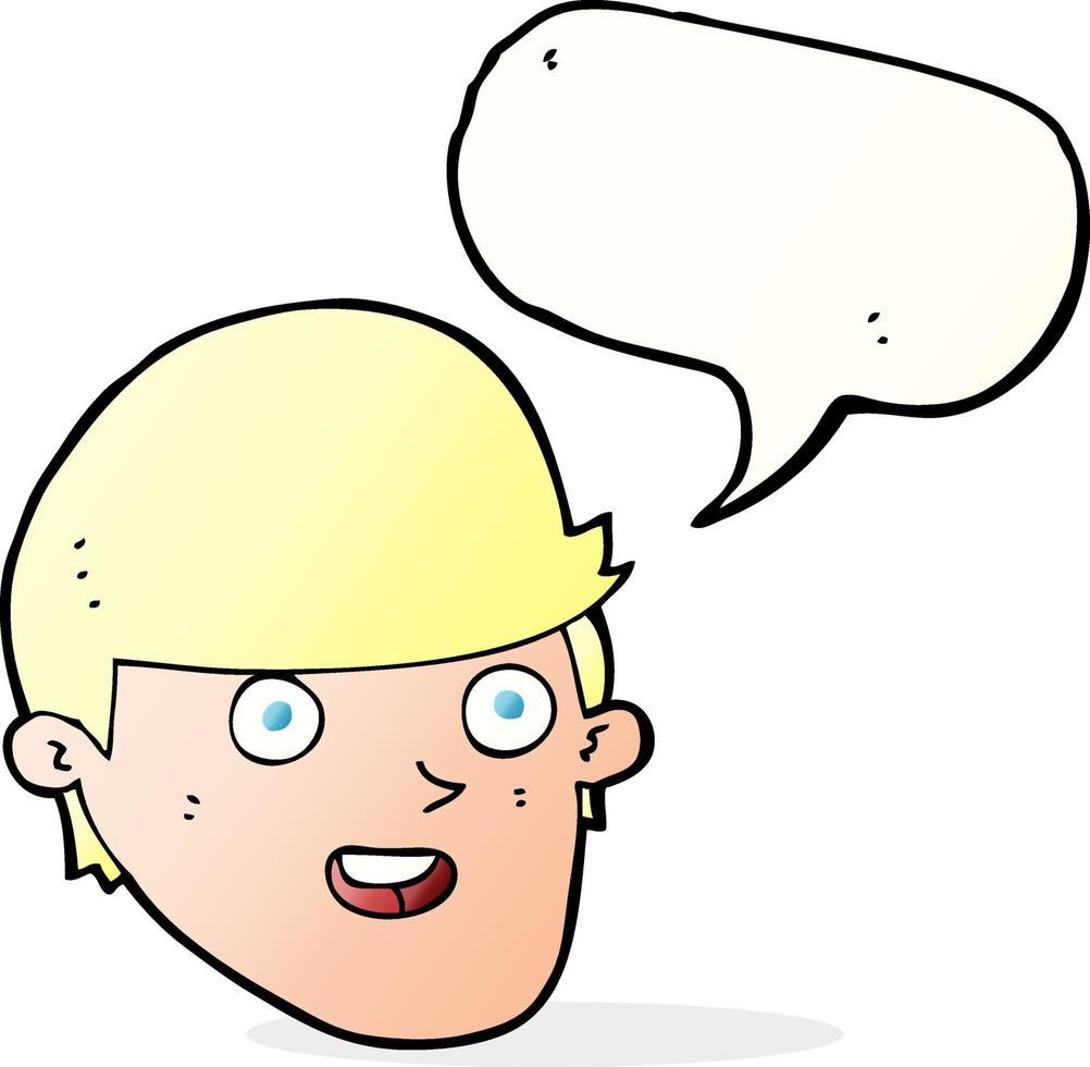 cartoon man with big chin with speech bubble 12351948 Vector Art at Vecteezy