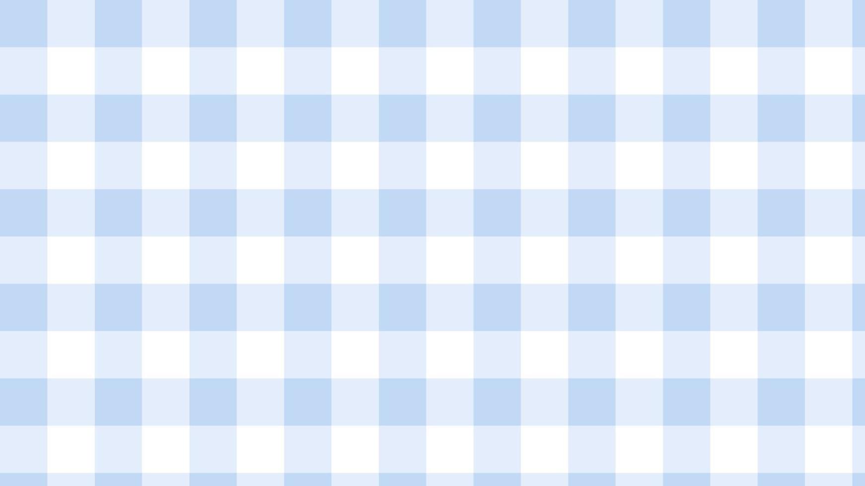 aesthetic cute pastel blue gingham, plaid, checkers background ...