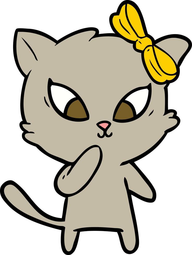 Vector cartoon cat character