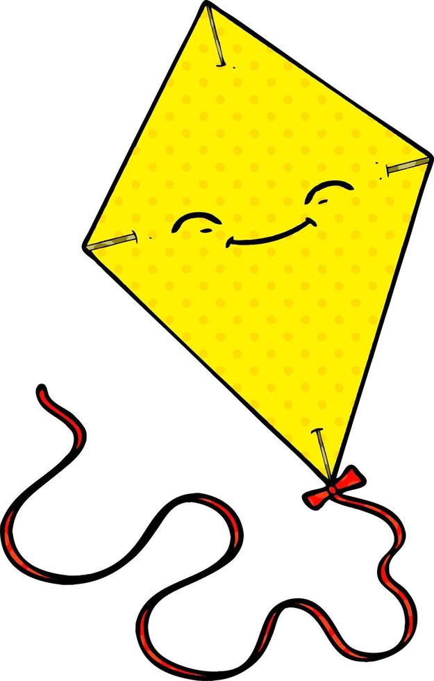 cartoon kite character vector