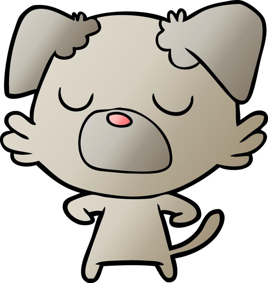 cartoon dog character vector