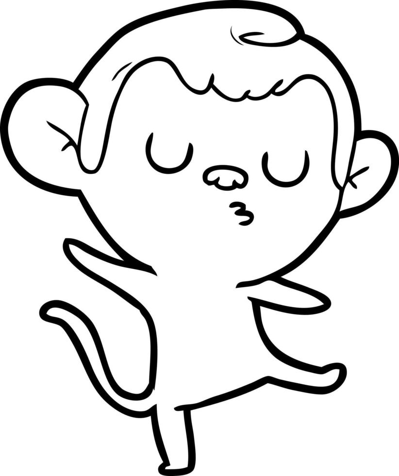 cartoon monkey character vector