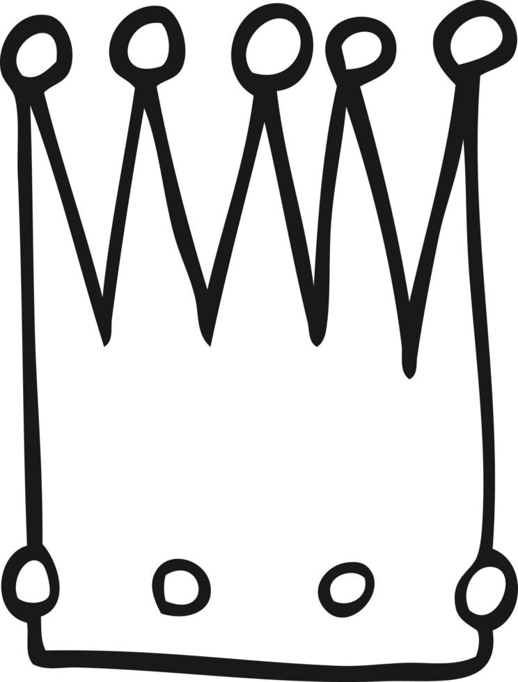 cartoon simple crown vector