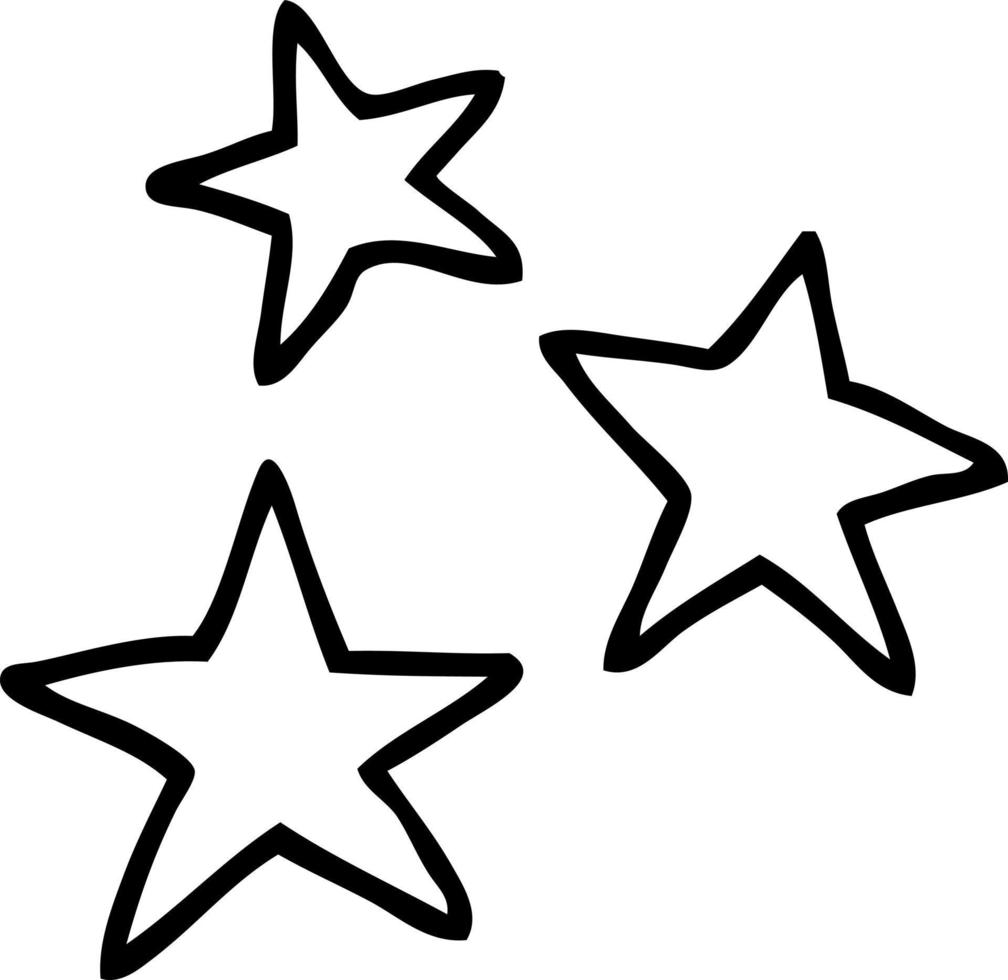 cartoon star symbols vector