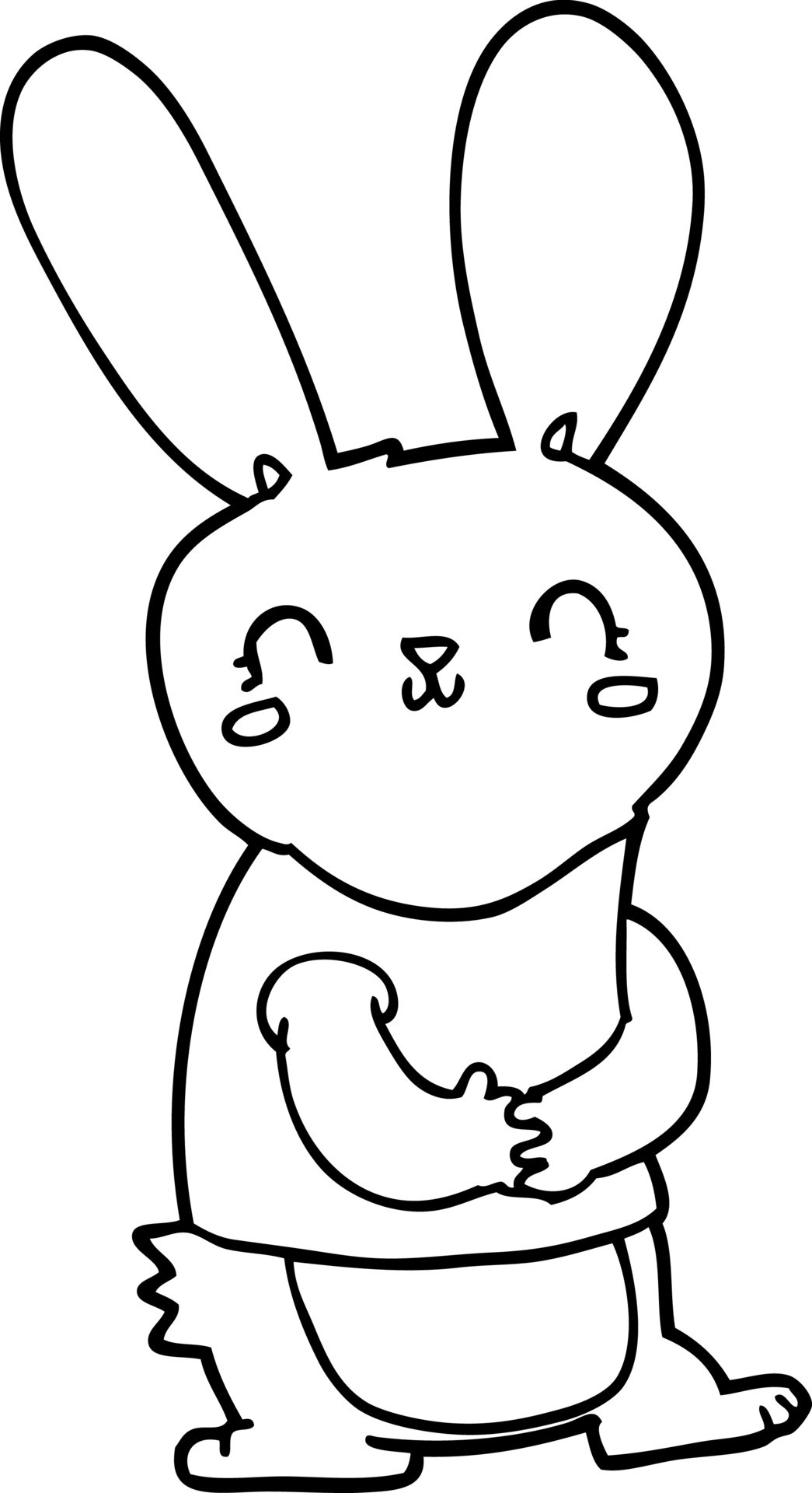 cute cartoon rabbit 12352831 Vector Art at Vecteezy