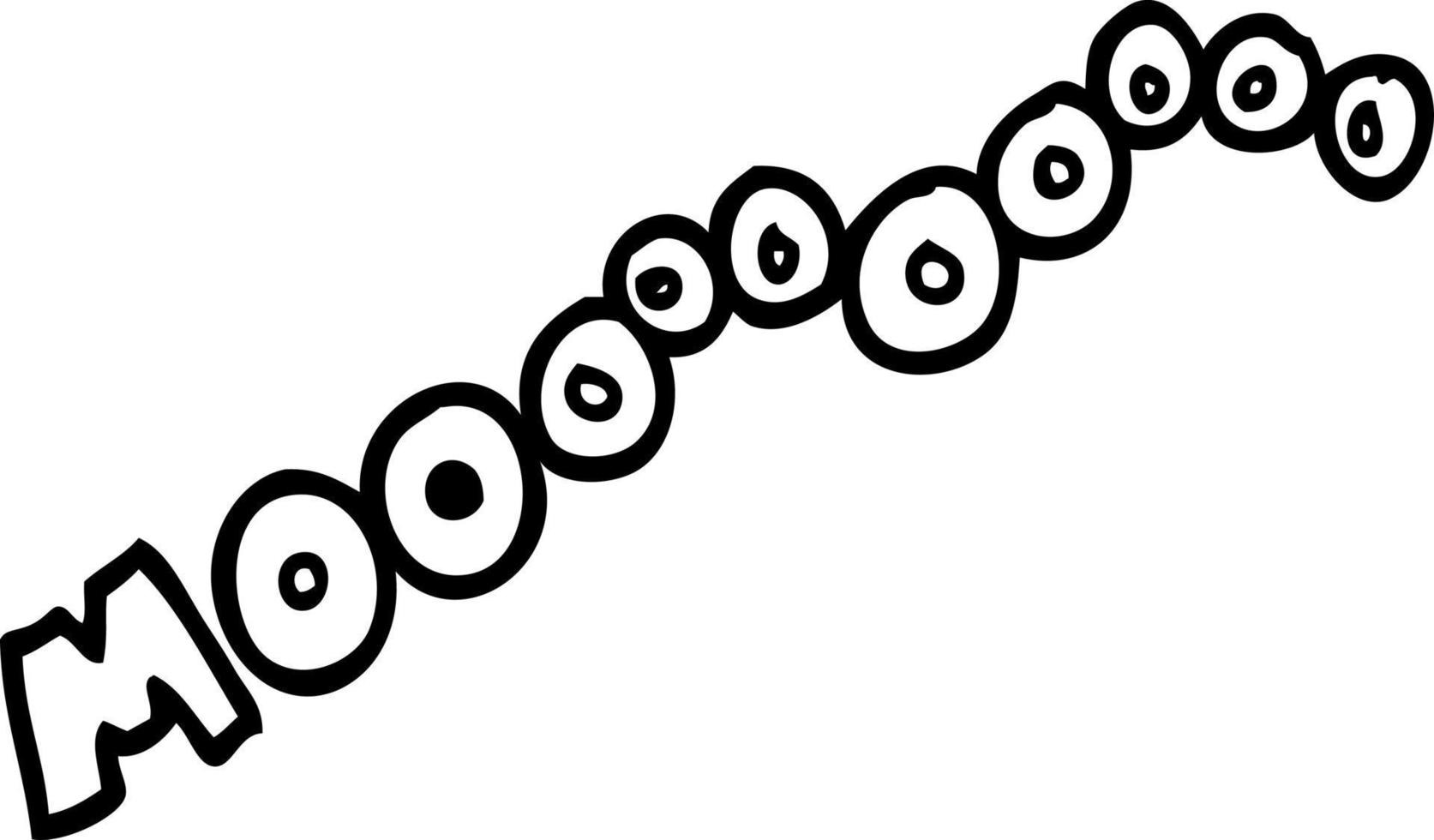 cartoon moo noise vector