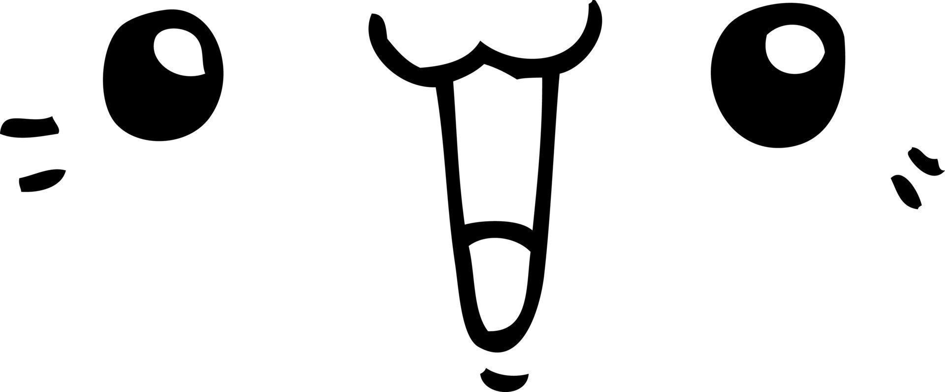 happy cartoon face vector