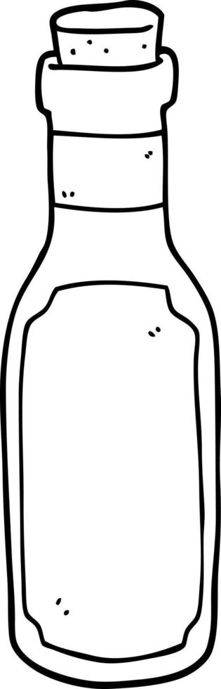 botella de poción de dibujos animados vector