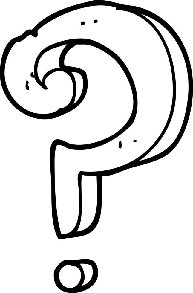 cartoon question mark vector