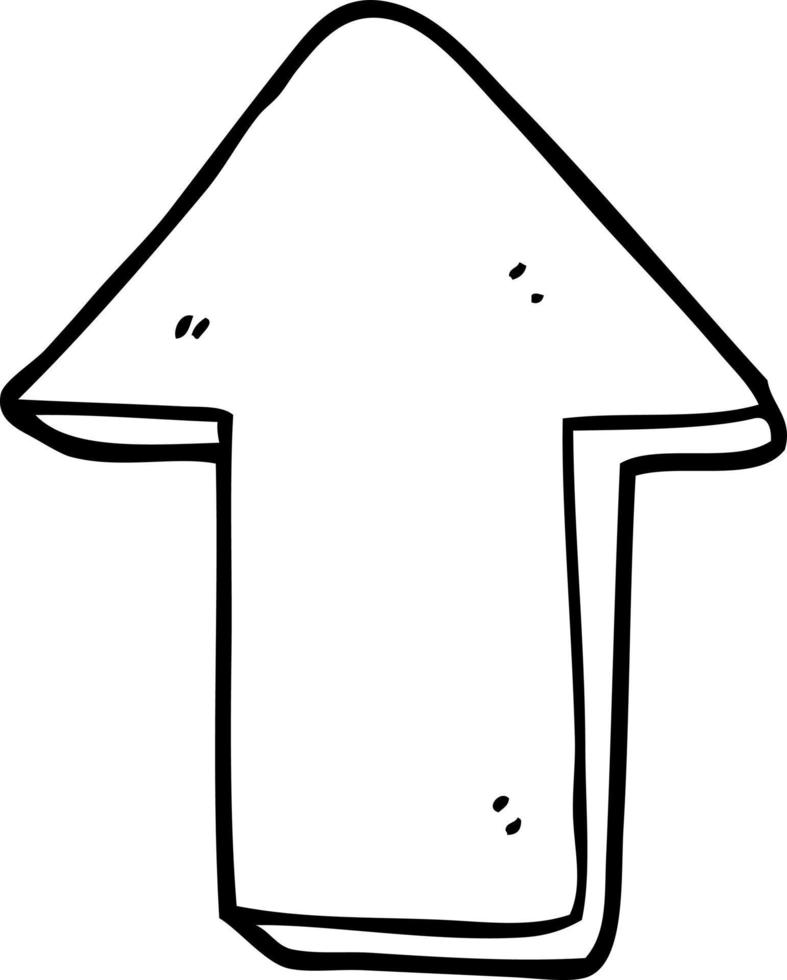 cartoon pointing arrow vector