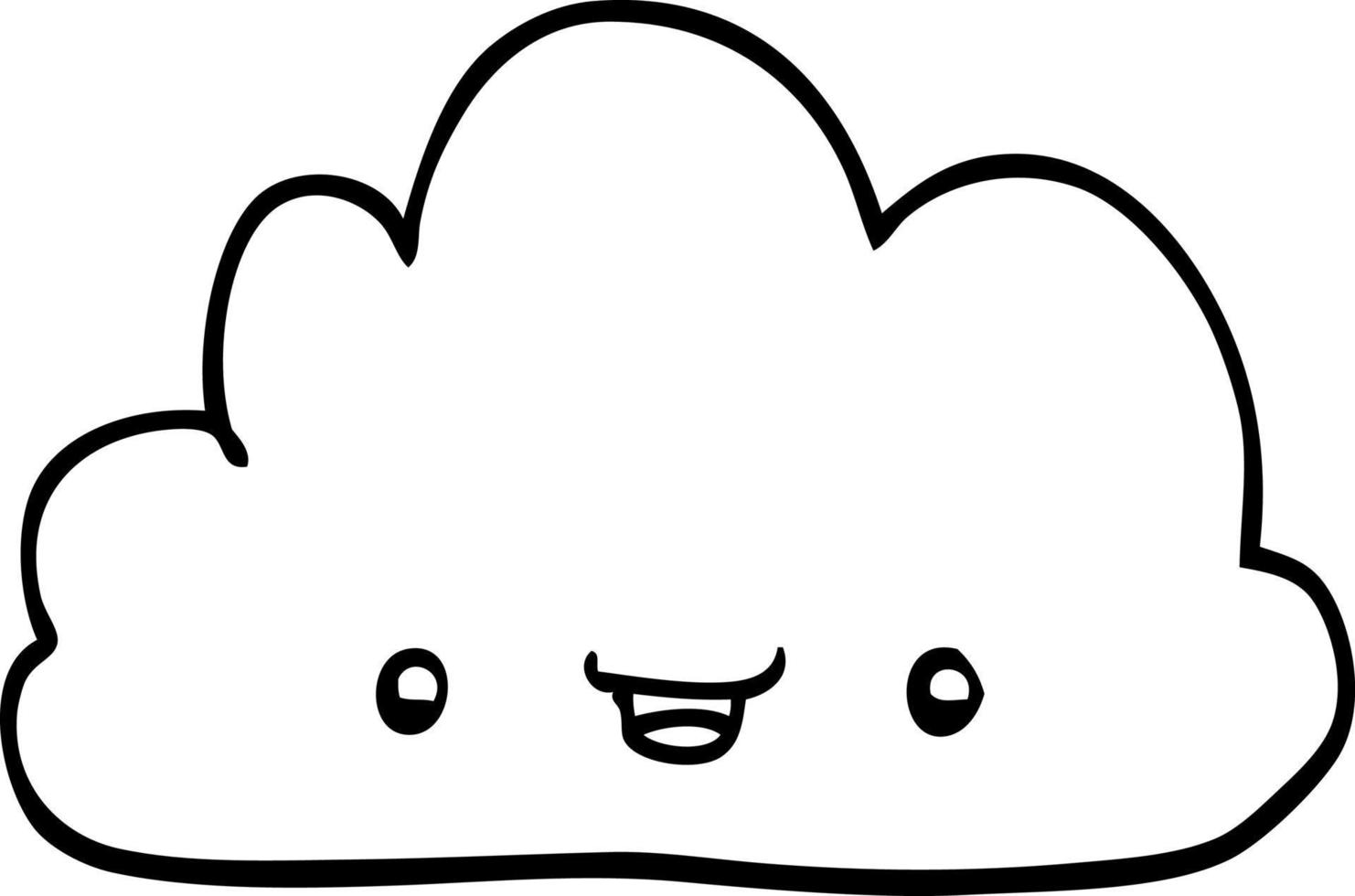 cartoon tiny happy cloud 12353279 Vector Art at Vecteezy