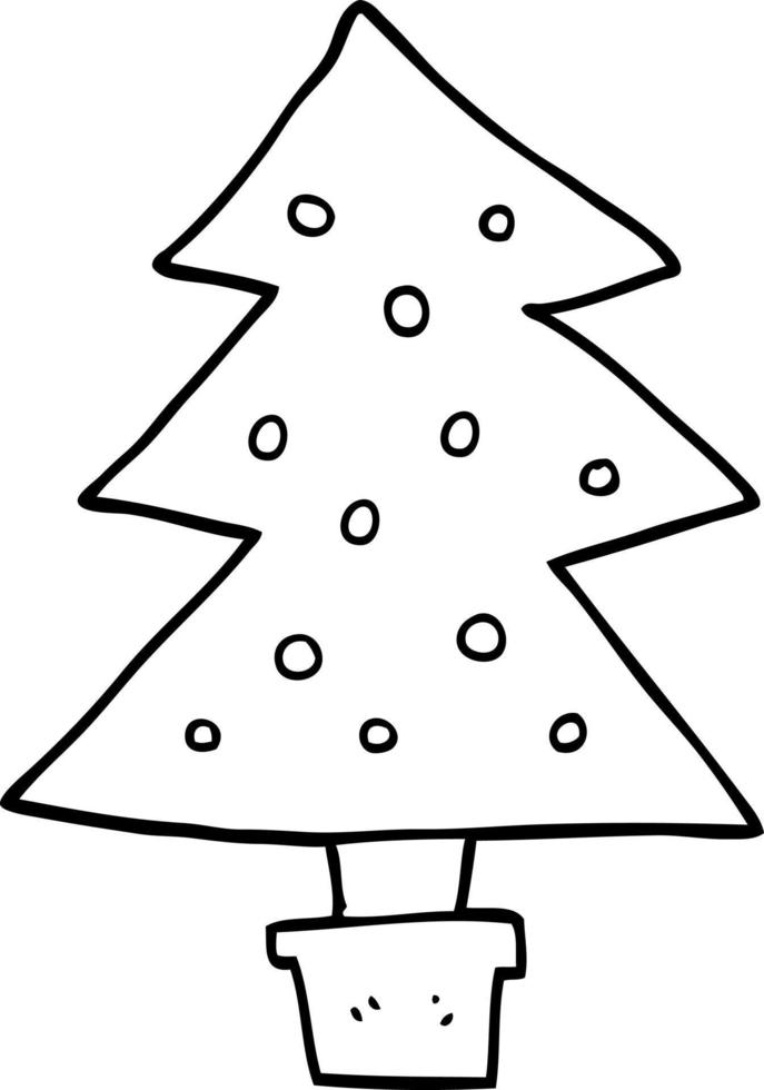 cartoon christmas tree 12353333 Vector Art at Vecteezy