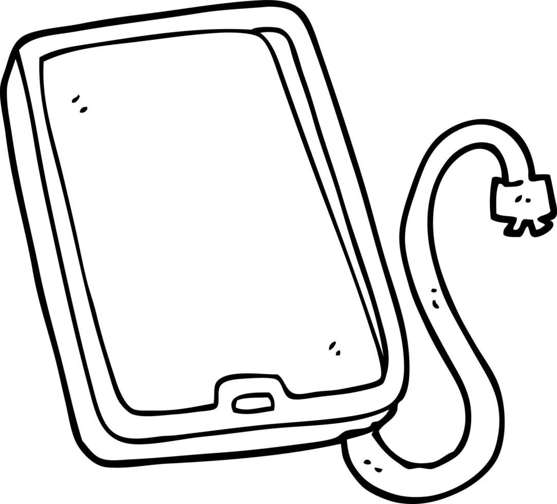 cartoon computer tablet vector