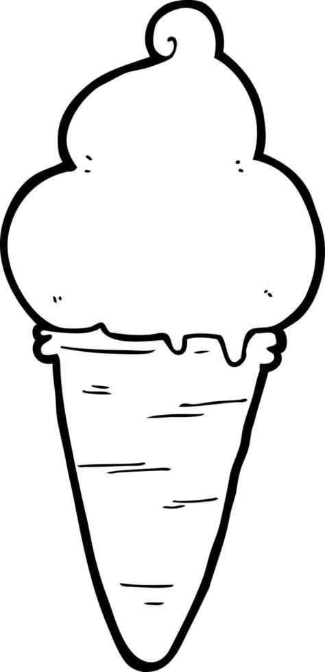 cartoon ice cream vector