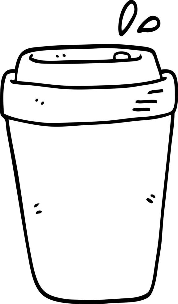 cartoon coffee cup vector