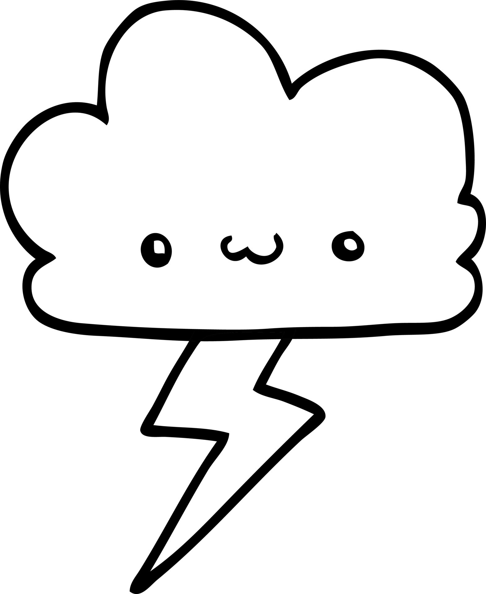 cartoon storm cloud 12353591 Vector Art at Vecteezy