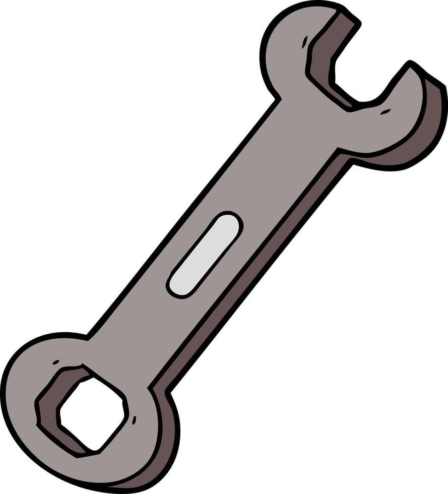 Vector cartoon spanner