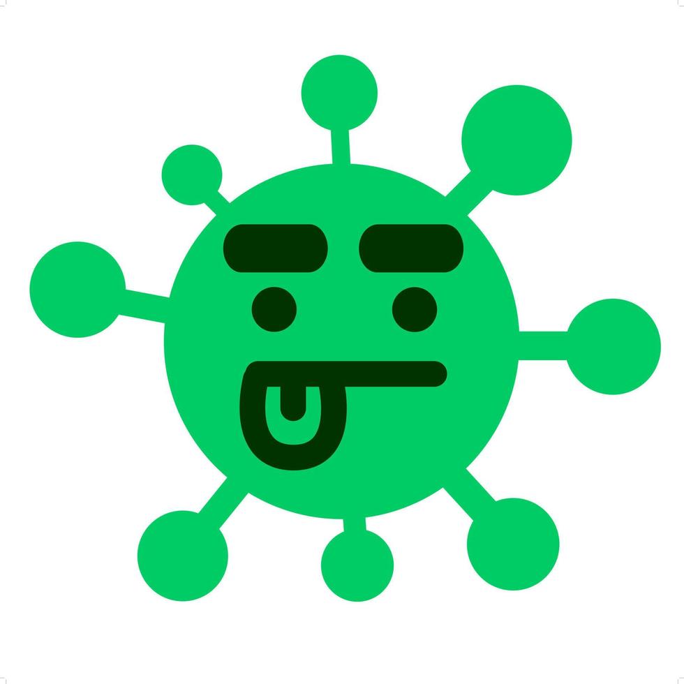 concentrating virus icon vector