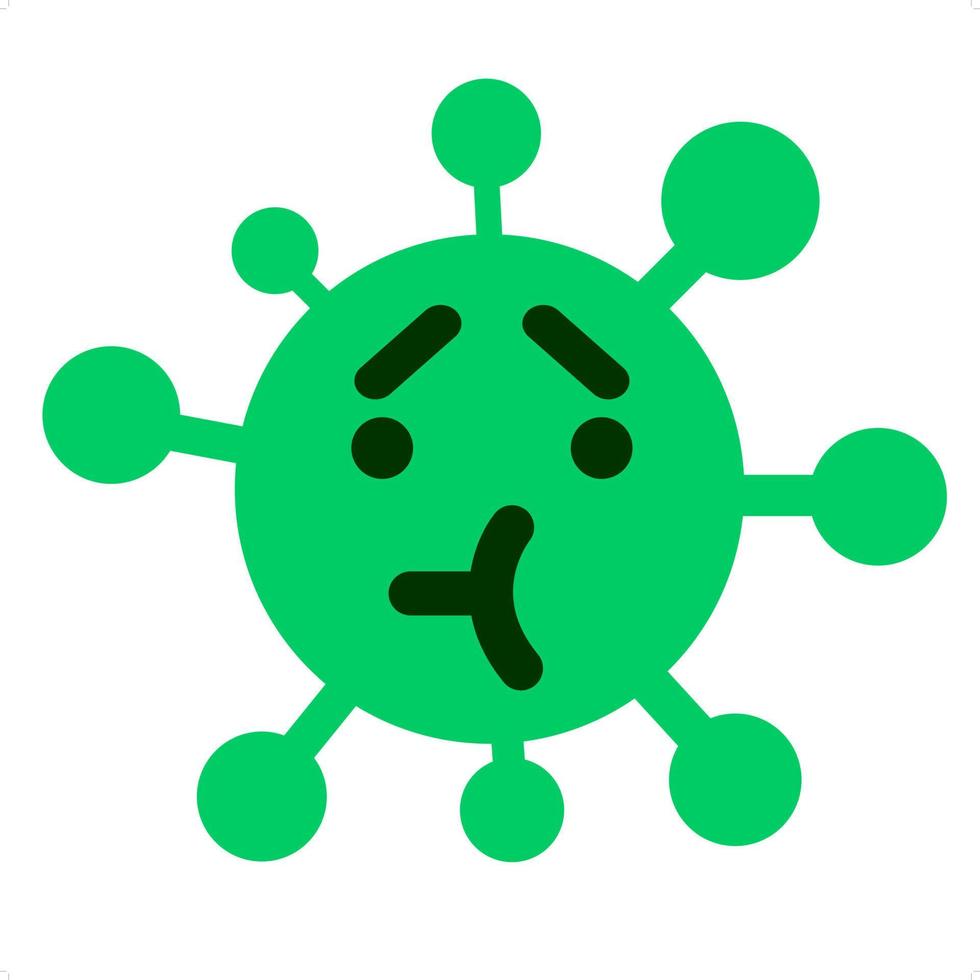 unsure virus icon vector