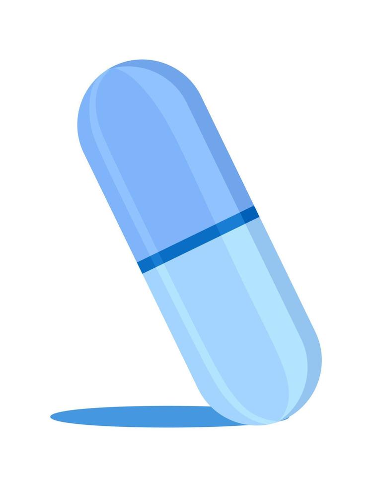 Tablet, capsule. Capsule concepts from a medical kit. Can be used for web and mobile devices Vector illustration of a color element