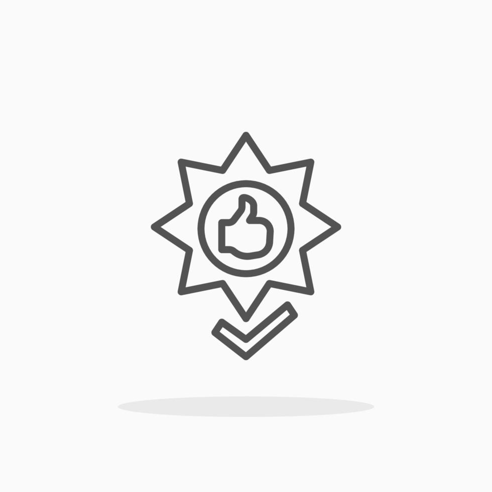 Best Quality Badge line icon style. Editable stroke and pixel perfect. Can used for digital product, presentation, UI and many more. vector
