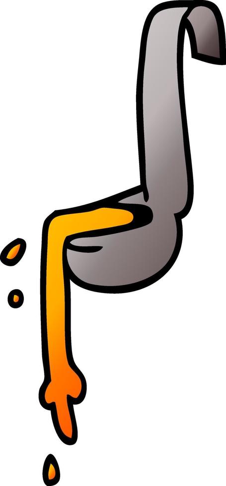 cartoon doodle ladle of food vector