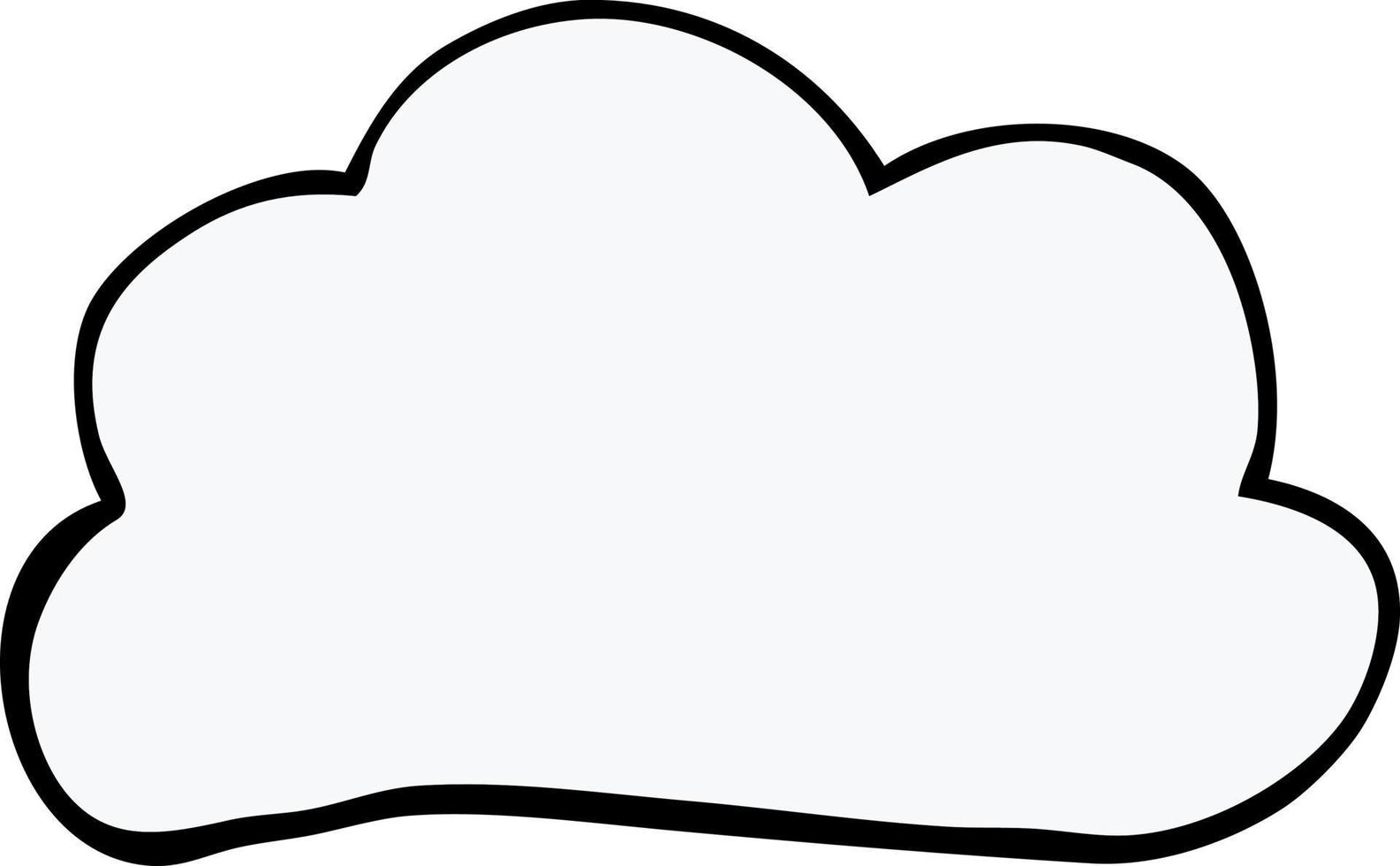 cartoon doodle weather cloud vector