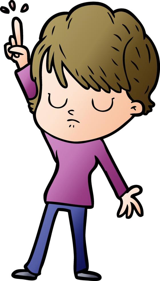 cartoon woman vector