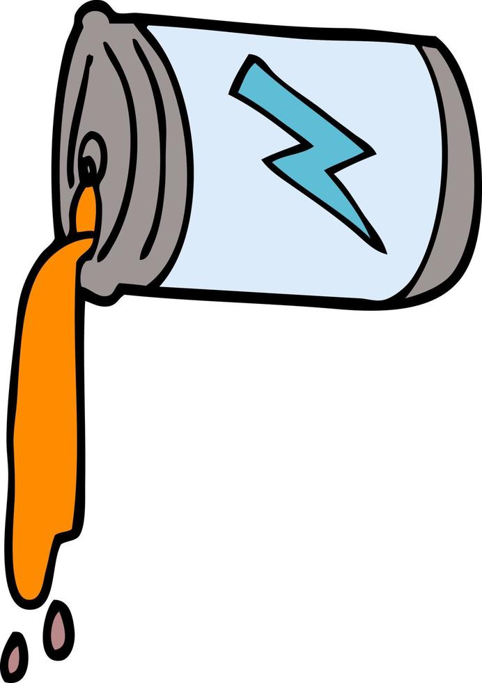 cartoon doodle unhealthy drink vector
