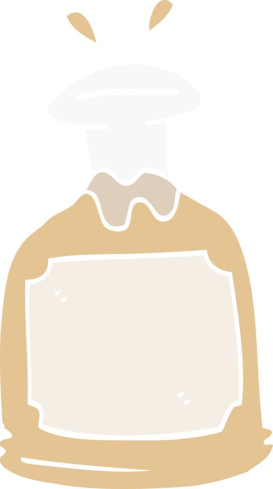 cartoon doodle whiskey decanter vector