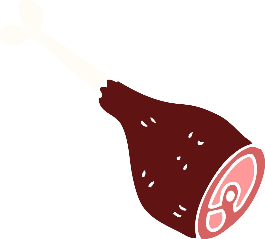 cartoon doodle meat joint vector