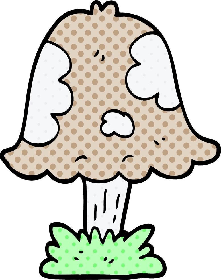 cartoon doodle mushroom vector