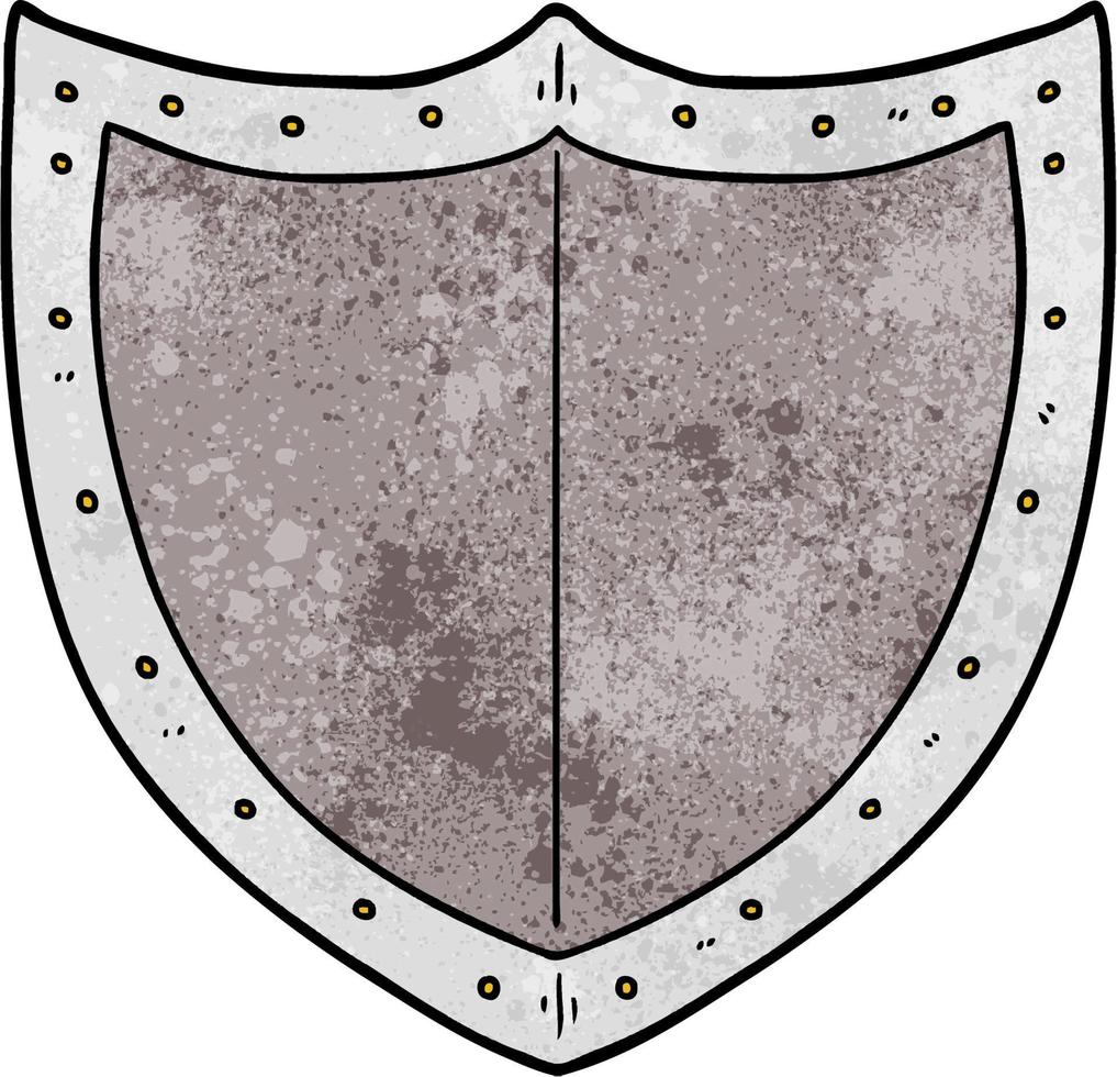 cartoon shield design vector