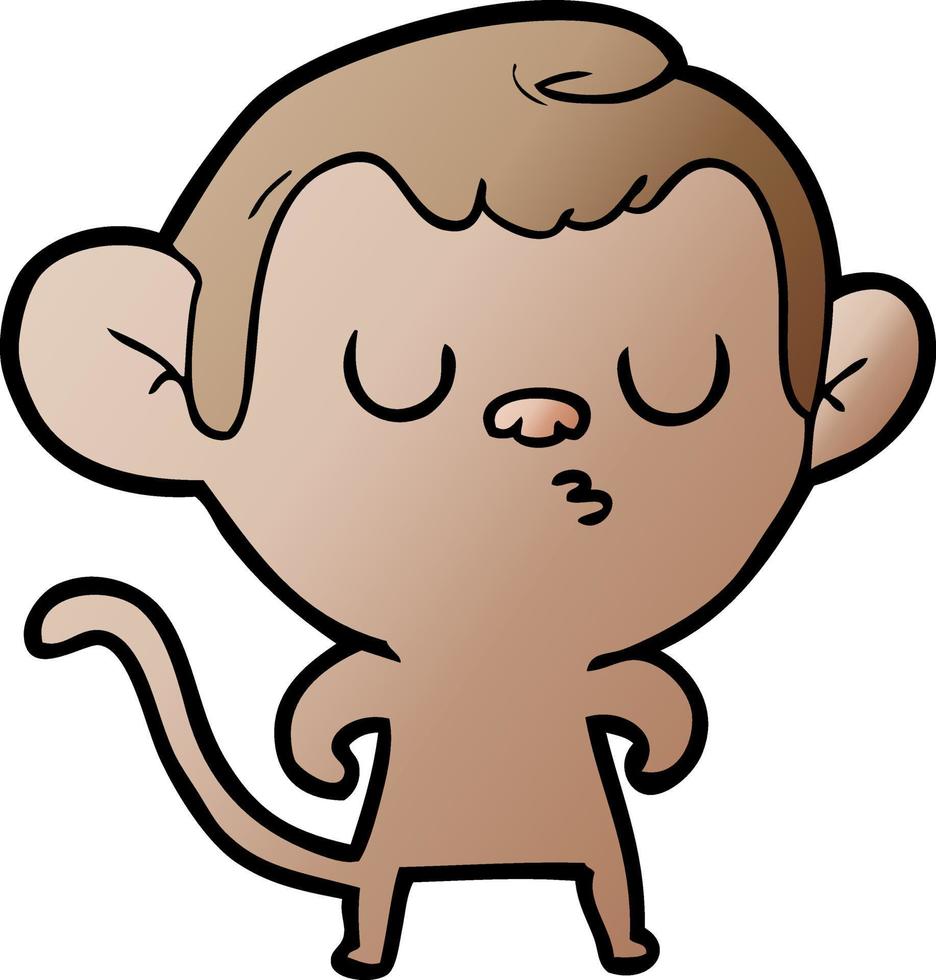 vector cartoon monkey