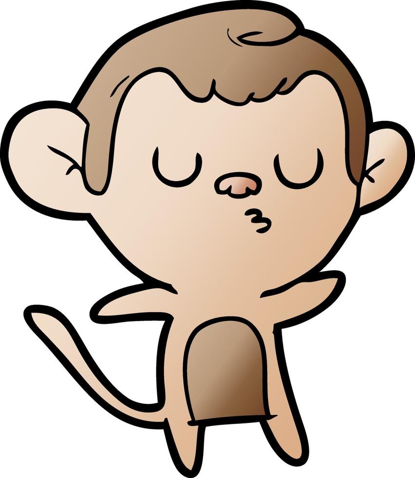 vector cartoon monkey