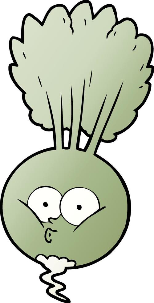 cartoon doodle character vegetable vector