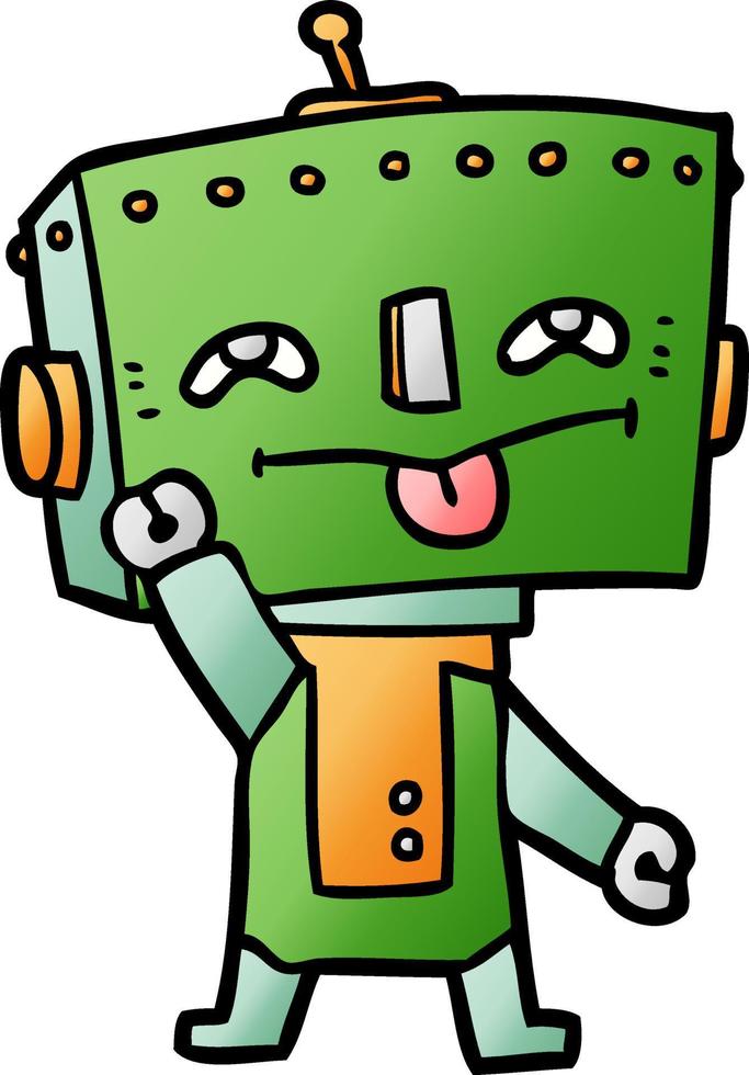 Vector cartoon robot