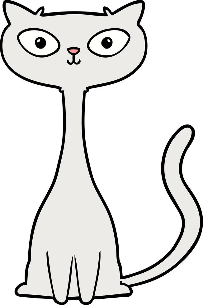 gato de dibujos animados de vectores