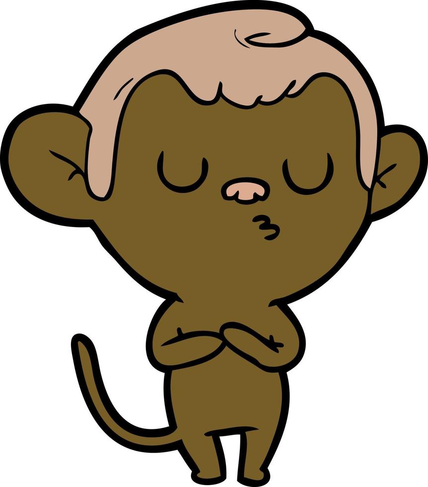 Vector cartoon monkey