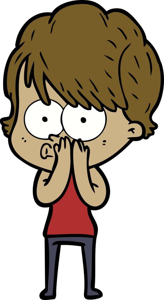 Vector cartoon woman