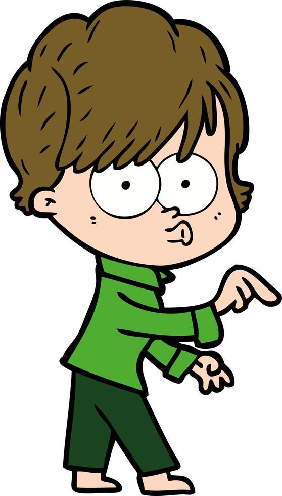 Vector cartoon woman