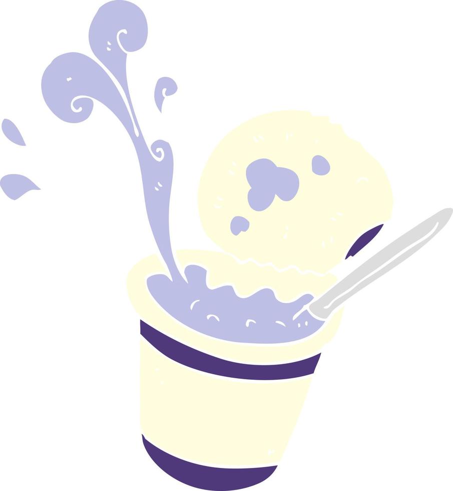 yogur de cartón vectorial vector