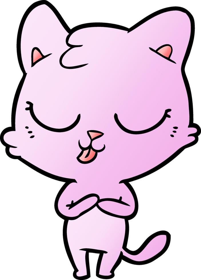 Vector cartoon cat