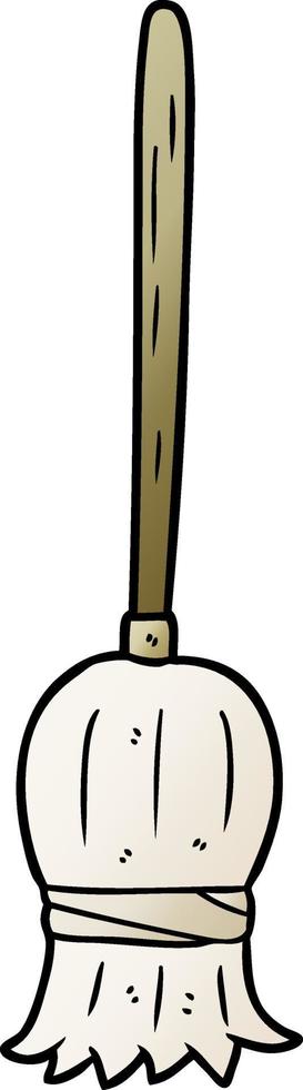 Vector cartoon broom