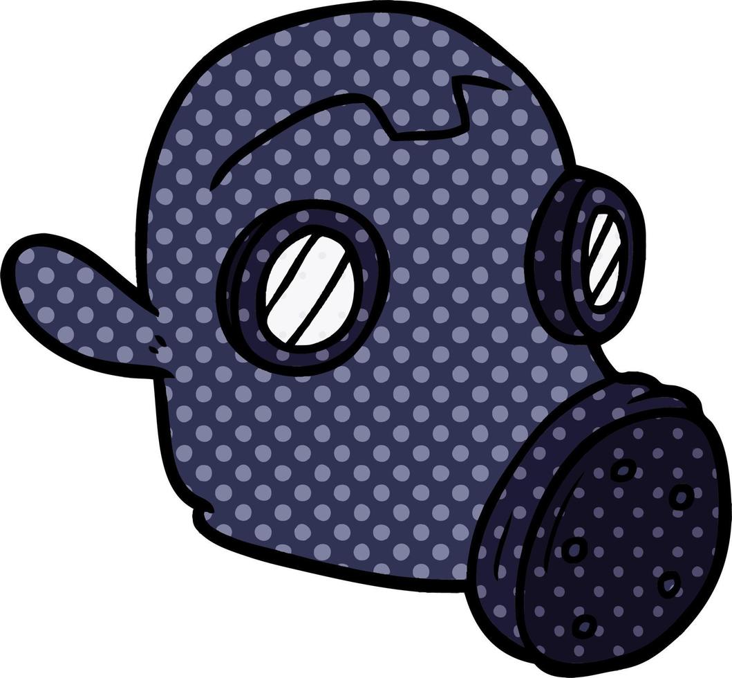 cartoon gas mask vector