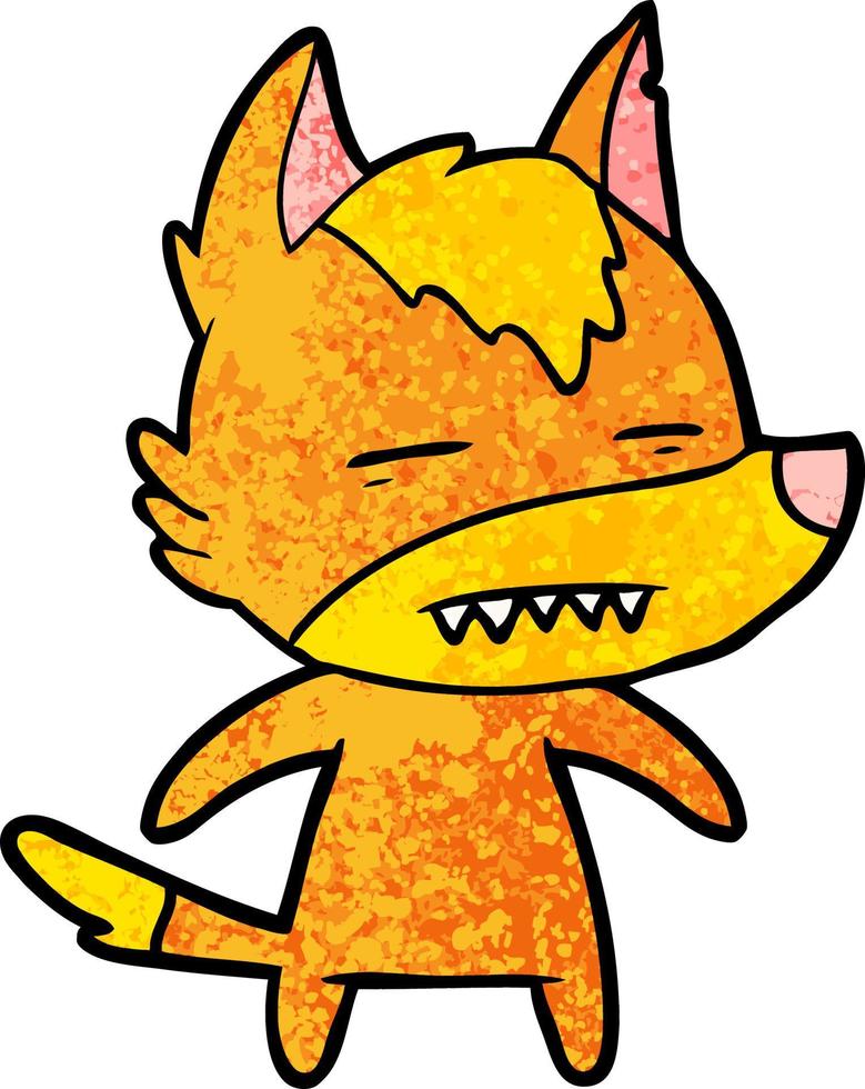 fox cartoon character vector