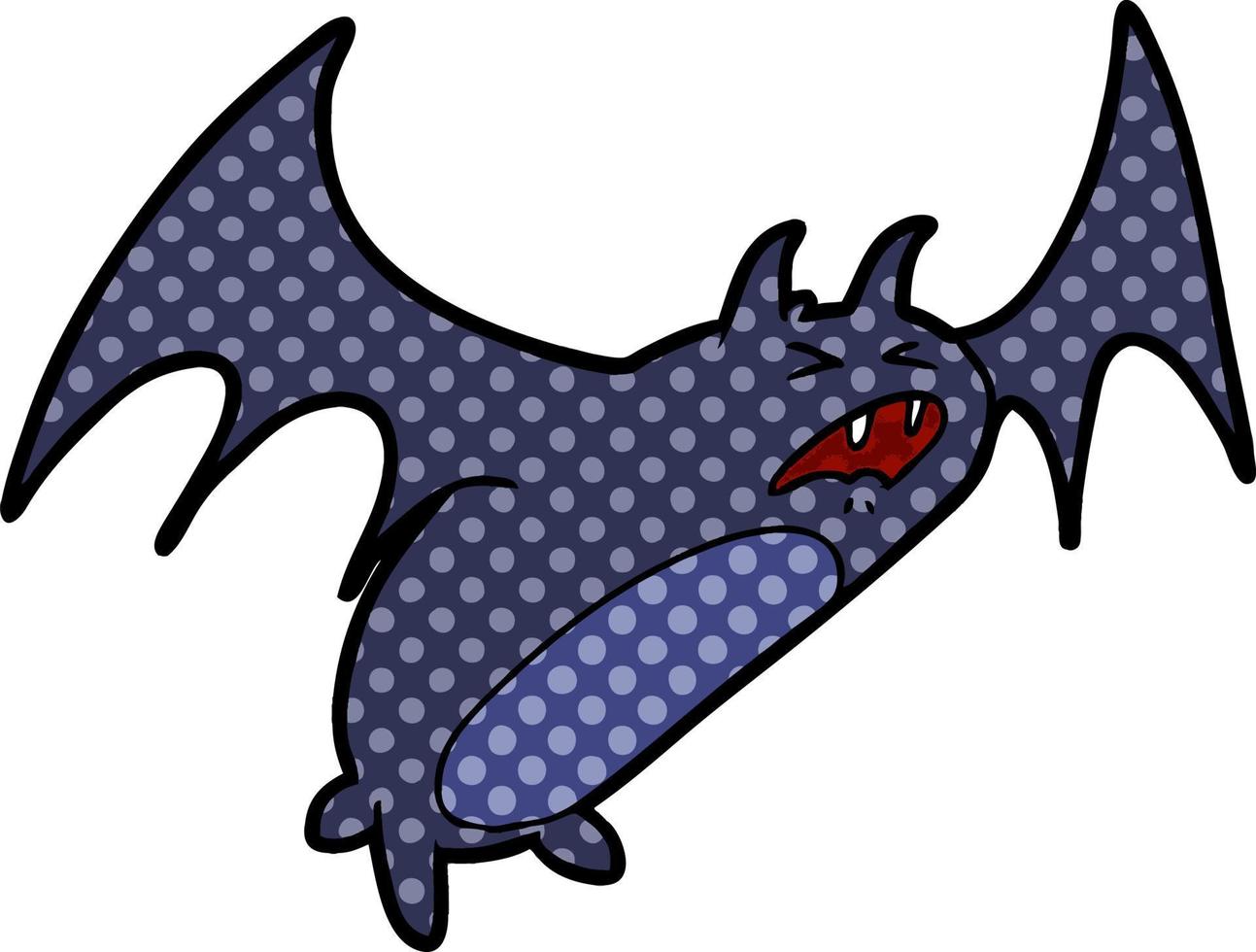 spooky cartoon bat vector