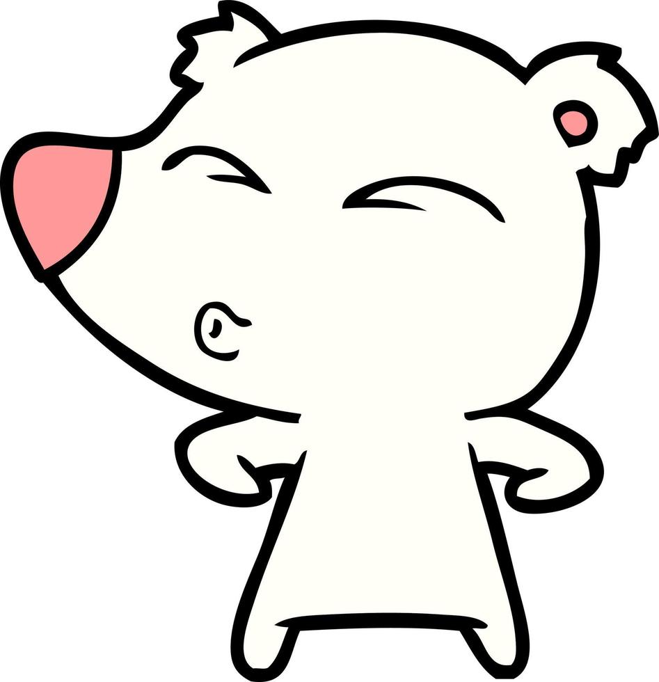 polar bear cartoon vector