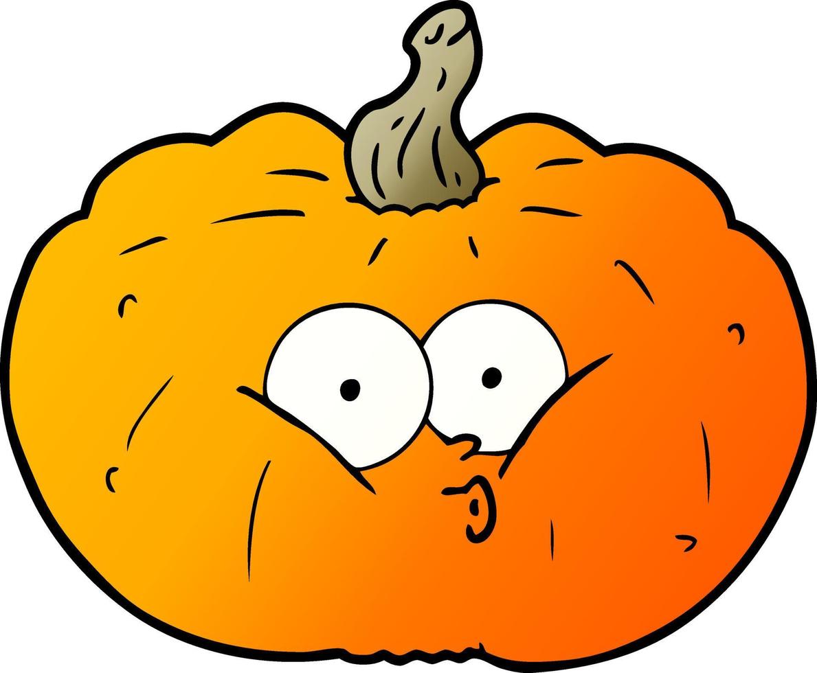 personaje de calabaza de dibujos animados vector