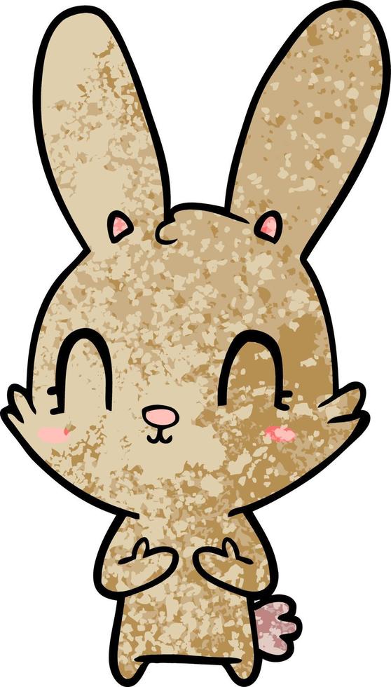 cute cartoon rabbit vector